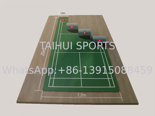 Sàn thể thao PVC chống trượt chống trượt tuyệt vời cho sân bóng rổ, bóng chuyền và bóng lông