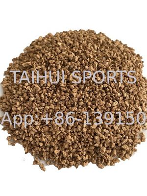 Không độc hại với môi trường Granules Cork Fill với cách nhiệt Organic Turf Fill For Football Field Sports Artificial Turf