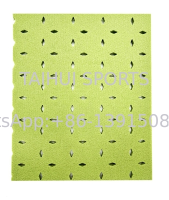 12mm 15mm Underlay cỏ nhân tạo thoát nước cho bãi cỏ Pad cú sốc FIFA tiêu chuẩn kim cương thoát nước thiết kế