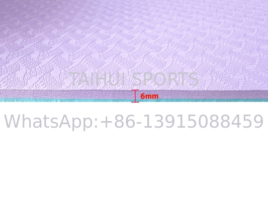 Phòng tập thể dục yoga hàng ngày Tập thể dục Yoga Mats 6MM Cushy Floor Mats