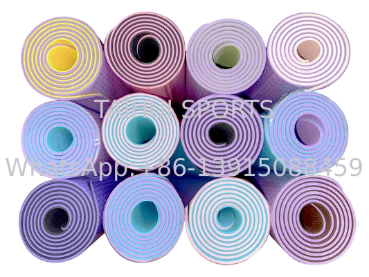 Phòng tập thể dục yoga hàng ngày Tập thể dục Yoga Mats 6MM Cushy Floor Mats
