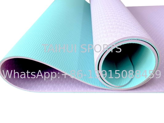TPE Yoga tập thể dục Fitness Mats, cao mật độ chống trượt Workout Mat
