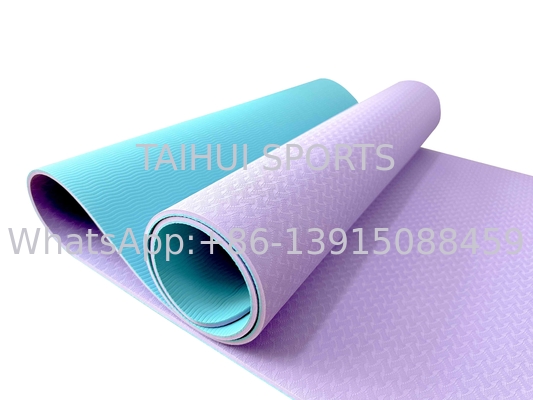 TPE Yoga tập thể dục Fitness Mats, cao mật độ chống trượt Workout Mat