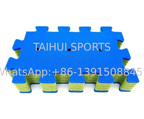 Hệ thống cỏ tổng hợp với đệm tác động TAIHUI nền cho sân chơi đệm bảo vệ té