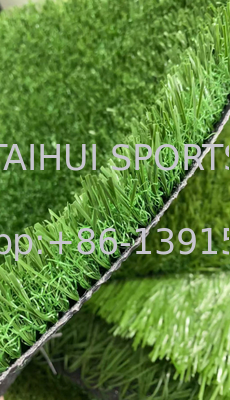 Cỏ nhân tạo 50mm Cỏ cho sân thể thao bóng đá Thiết kế lỗ đặc biệt