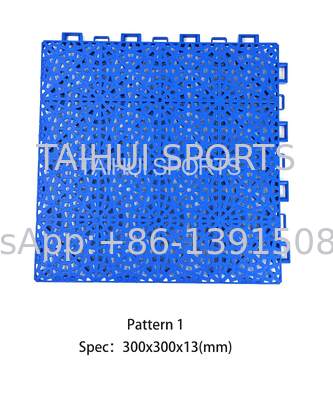 Gạch sàn PP chống nước, chịu nén cao, dễ lắp đặt, có thể ghép nối cho sân bóng rổ, tennis, bóng đá