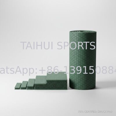 Tấm lót chống sốc đạt chứng nhận FIFA với thiết kế lỗ kim cương cho sân thể thao cỏ nhân tạo theo yêu cầu