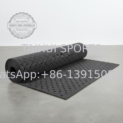 Tấm lót chống sốc đạt chứng nhận FIFA với thiết kế lỗ kim cương cho sân thể thao cỏ nhân tạo theo yêu cầu