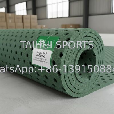 Tấm lót chống sốc đạt chứng nhận FIFA với thiết kế lỗ kim cương cho sân thể thao cỏ nhân tạo theo yêu cầu