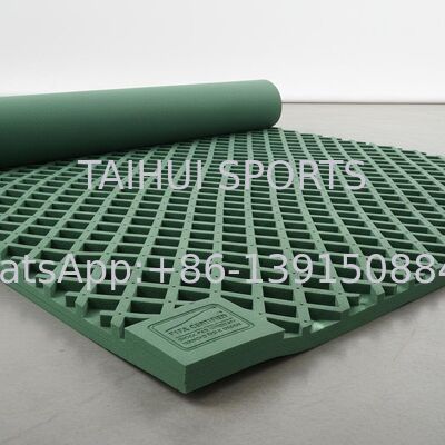 Tấm lót chống sốc đạt chứng nhận FIFA với thiết kế lỗ kim cương cho sân thể thao cỏ nhân tạo theo yêu cầu