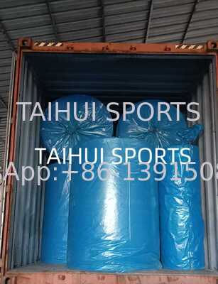 Sân cỏ nhân tạo tiêu chuẩn FIFA Tấm đệm xốp PE đúc sẵn Tấm lót 10 mm Sân bóng đá thoát nước 12 mm