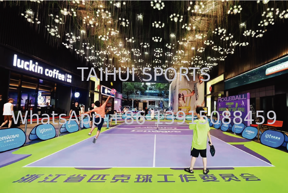 Sàn thể thao vinyl nguyên cuộn cho sân Pickleball độ dày 2mm/2.5mm/3mm