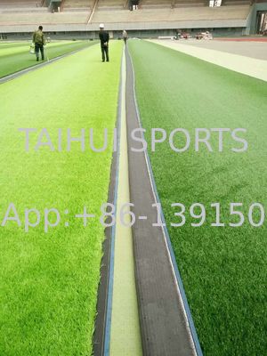 Sân cỏ nhân tạo tiêu chuẩn FIFA Tấm đệm xốp PE đúc sẵn Tấm lót 10 mm Sân bóng đá thoát nước 12 mm