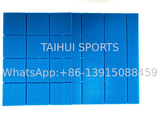 Sân cỏ nhân tạo tiêu chuẩn FIFA Tấm đệm xốp PE đúc sẵn Tấm lót 10 mm Sân bóng đá thoát nước 12 mm