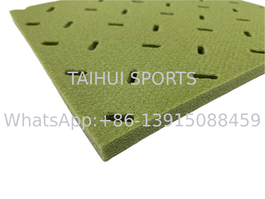 10mm 15mm 20mm 25mm Cây cỏ nhân tạo 30kg 50kgs 70kgs mật độ Lớp hấp thụ sốc được chế tạo sẵn