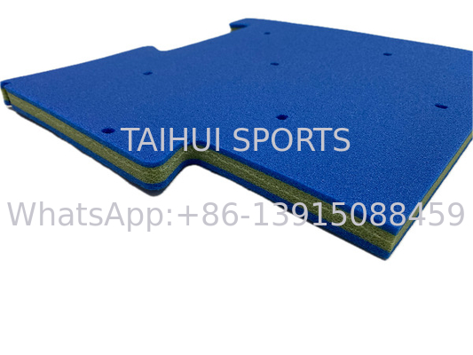 30kg/m3 Bàn đệm giật sân chơi chống tia UV 3 lớp Cỏ cỏ Lớp an toàn Lớp thoát nước