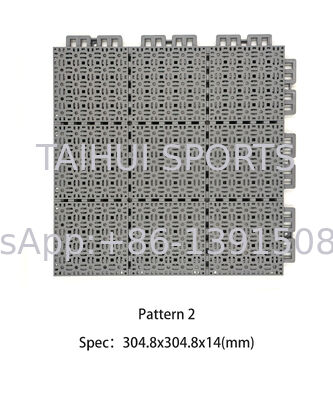 Lớp gạch sân thể thao nhựa chống trượt Gạch sân bóng rổ liên kết