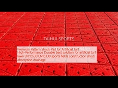 Premium Pattern Shock Pad cho bãi cỏ nhân tạo Hiệu suất cao Giải pháp tốt nhất cho bãi cỏ nhân tạo EN:15530 EN15330 sân thể thao